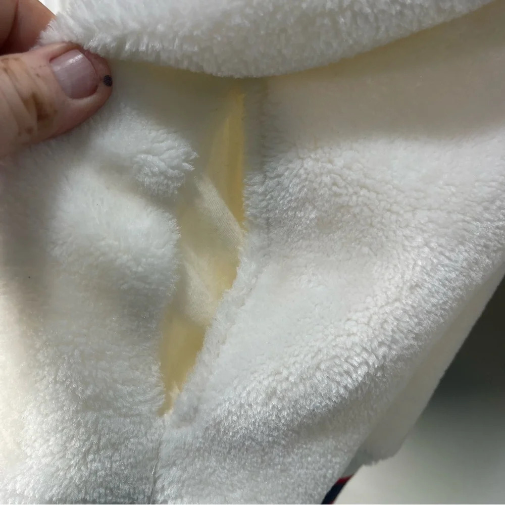 UGG AUSTRALIA KAILANI SHERPA HOODIE  PULLOVER CREAM SIZE M - Picture 14 of 14